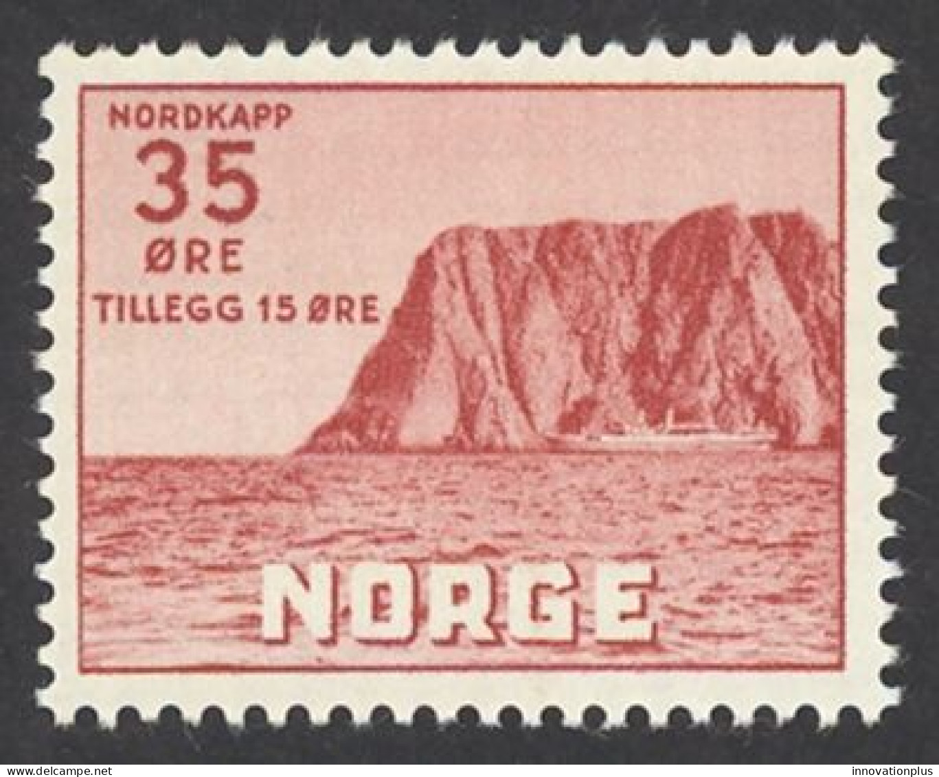 Norway Sc# B60 MNH 1957 35o + 15o North Cape - Unused Stamps