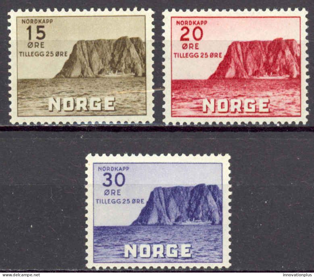 Norway Sc# B28-B30 MNH 1943 North Cape - Unused Stamps