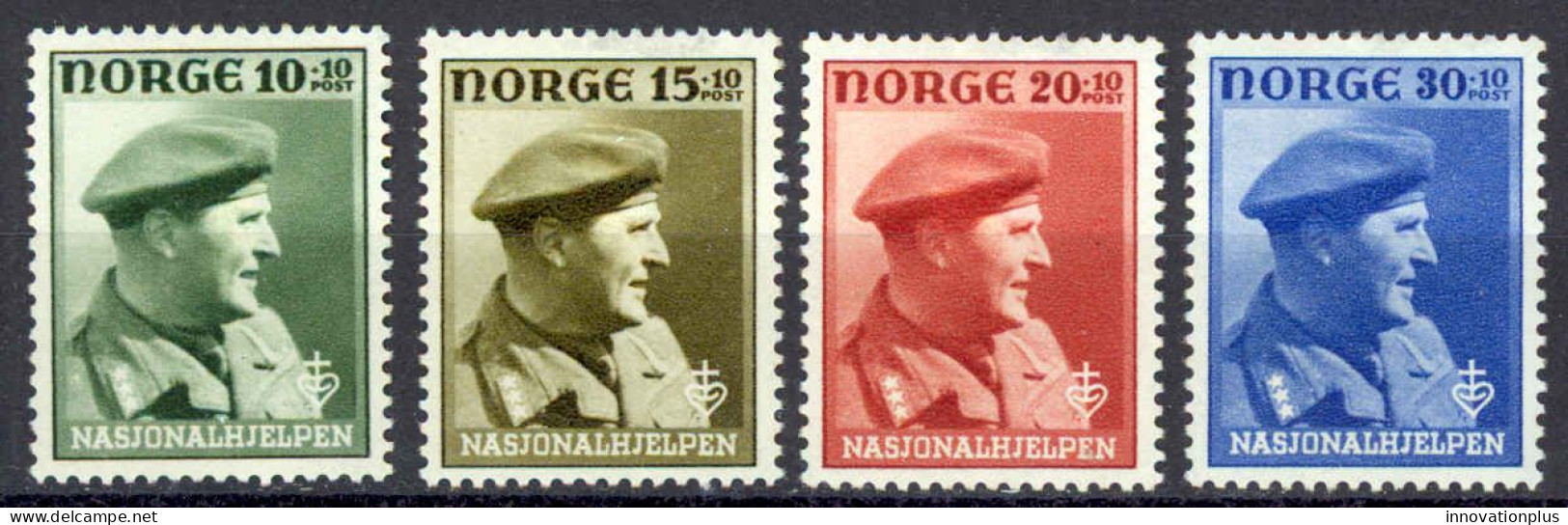 Norway Sc# B43-B46 MH 1946 Crown Prince Olav - Ongebruikt