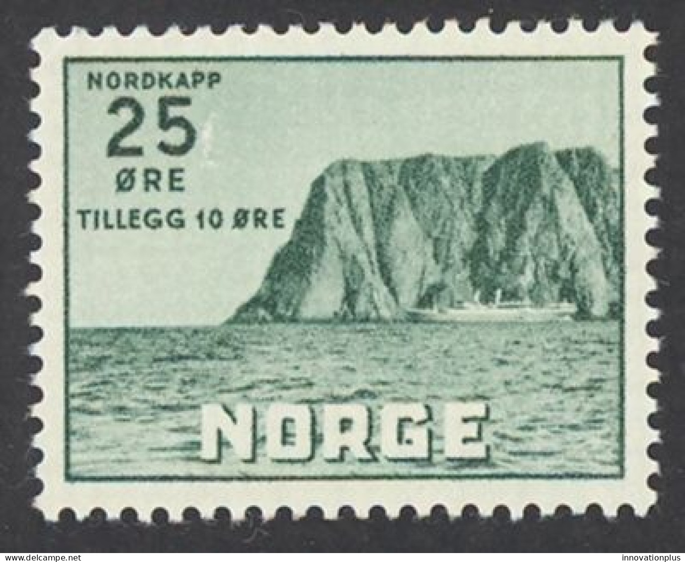 Norway Sc# B59 MNH 1957 25o + 10o North Cape - Ongebruikt