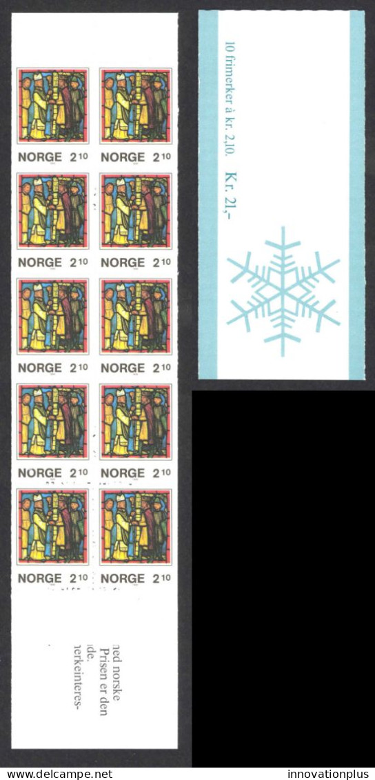 Norway Sc# 900a MNH Complete Booklet 1986 2.10k Christmas - Ongebruikt