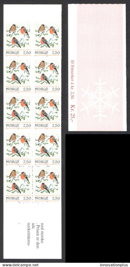 Norway Sc# 872a MNH Complete Booklet 1985 2.50k Christmas - Unused Stamps