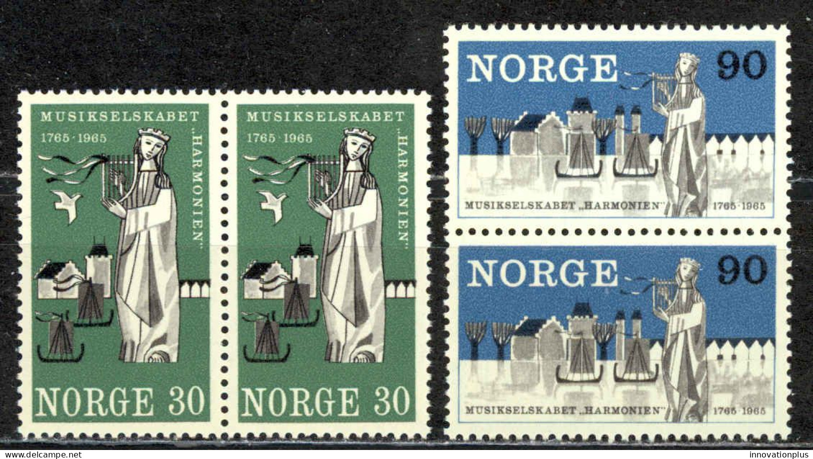 Norway Sc# 477-478 MNH Pair 1965 Harmonien 200th - Neufs