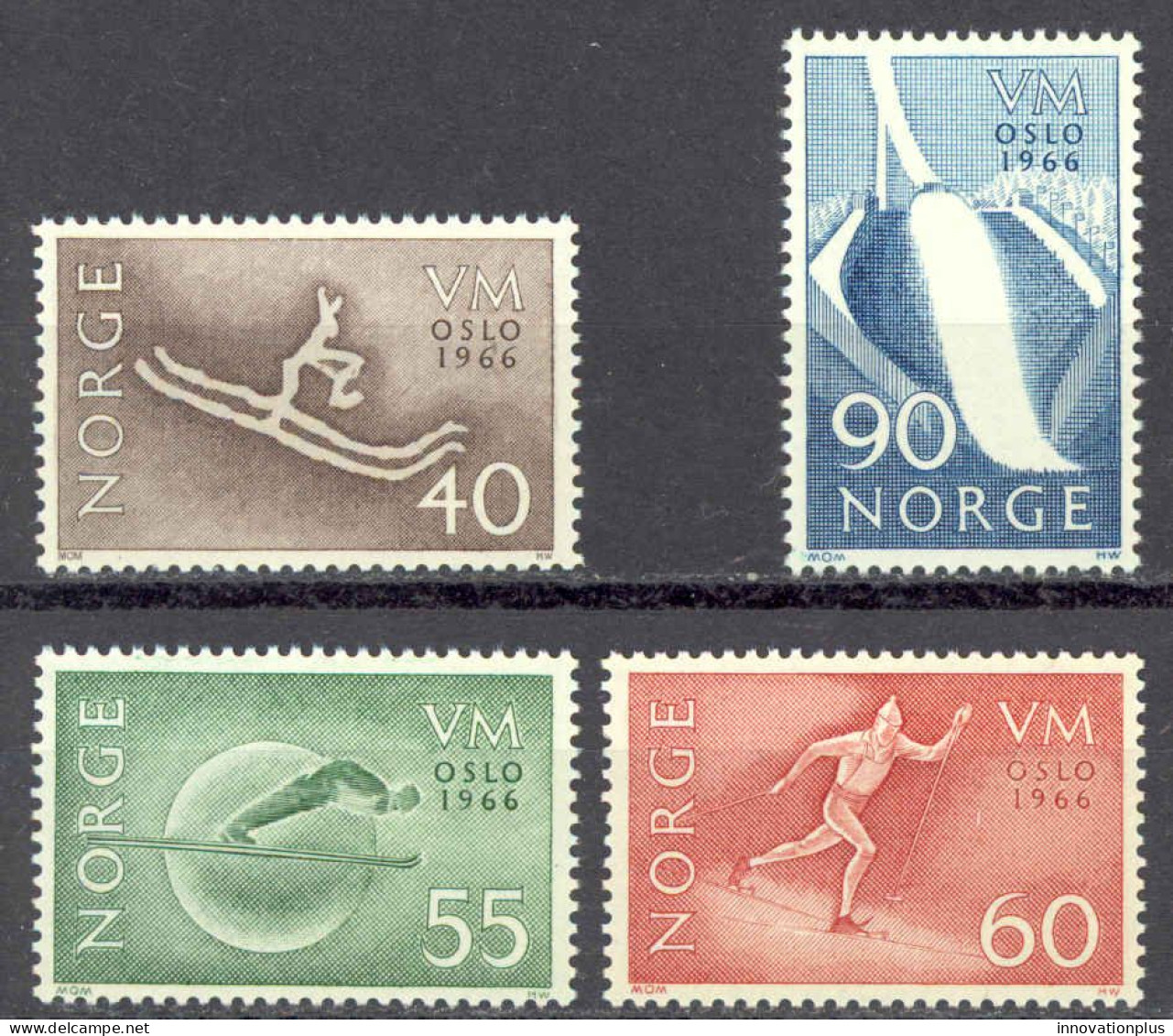 Norway Sc# 486-489 MNH 1966 World Ski Championships - Neufs