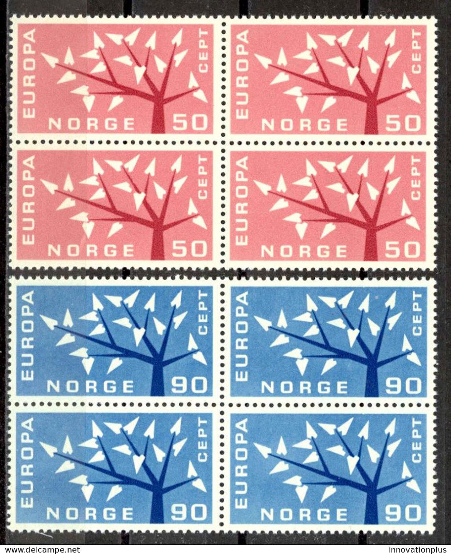 Norway Sc# 414-415 MNH Block/4 1962 Europa - Nuevos
