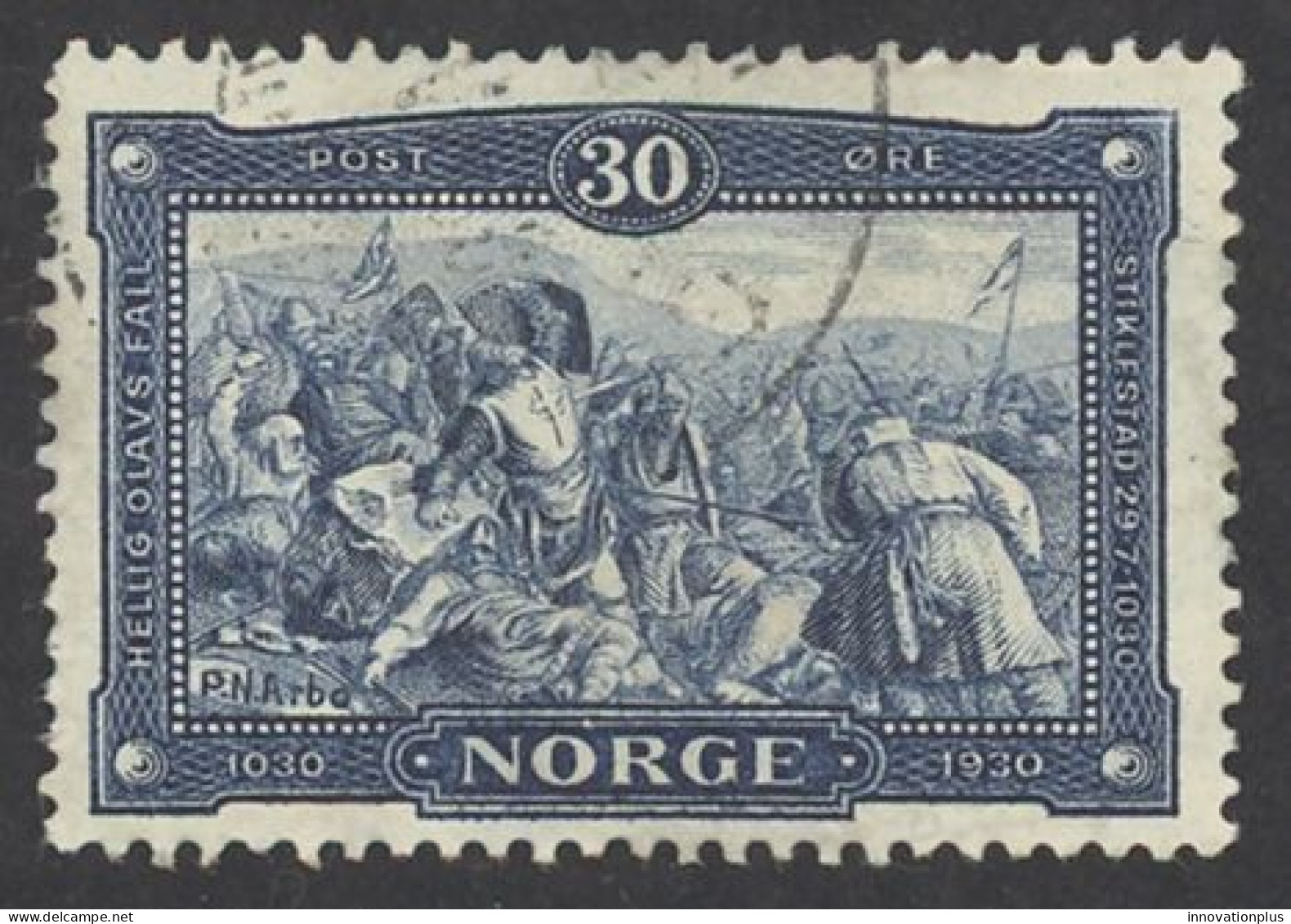 Norway Sc# 153 Used (b) 1930 30o King Olaf Haraldsson - Used Stamps