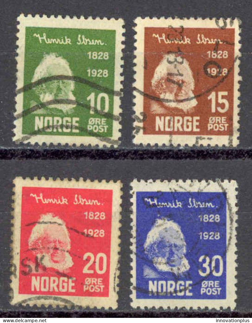 Norway Sc# 132-135 Used (a) 1928 Henrik Ibsen - Usati