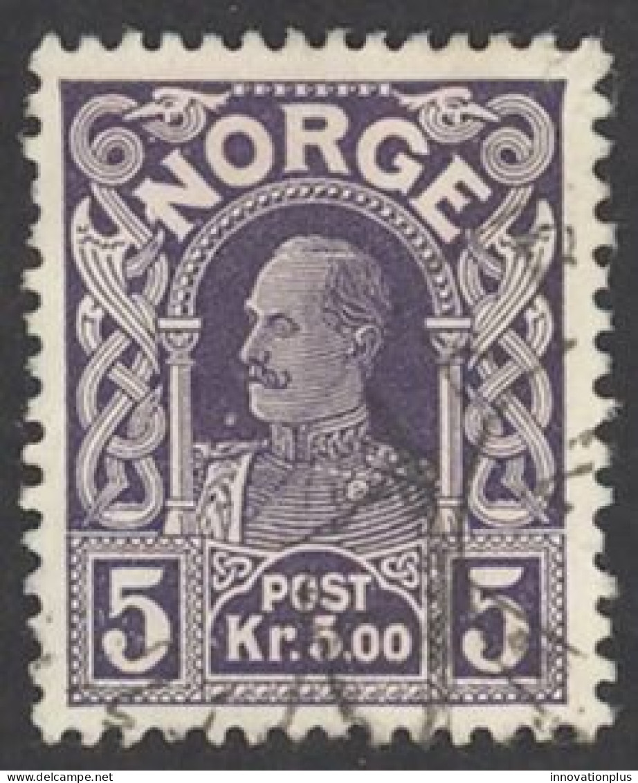 Norway Sc# 73 Used 1918 5k King Haakon VII - Oblitérés