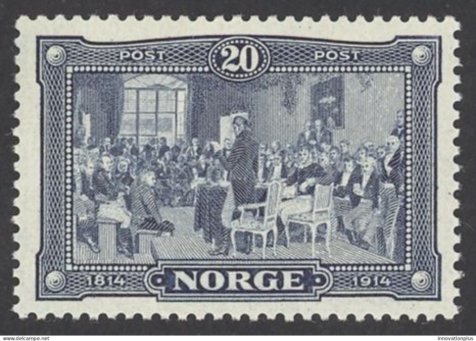 Norway Sc# 98 MH 1914 20o Constitution - Ongebruikt