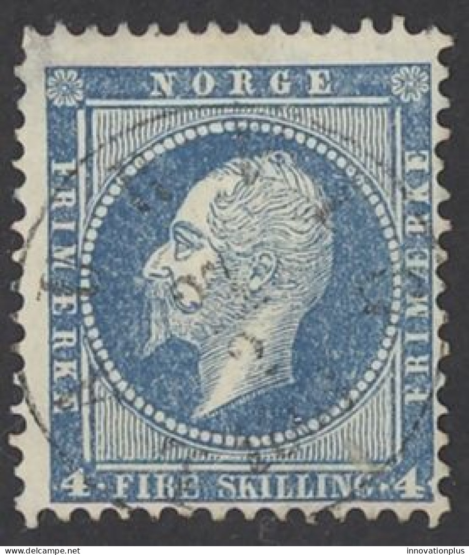 Norway Sc# 4 Used (a) 1856-1857 4s King Oscar I - Used Stamps