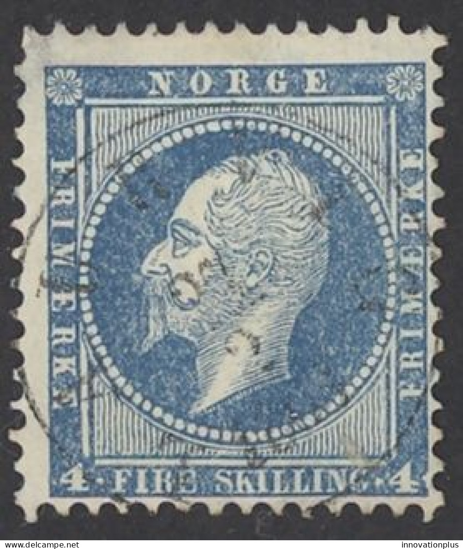 Norway Sc# 4 Used (a) 1856-1857 4s King Oscar I - Oblitérés