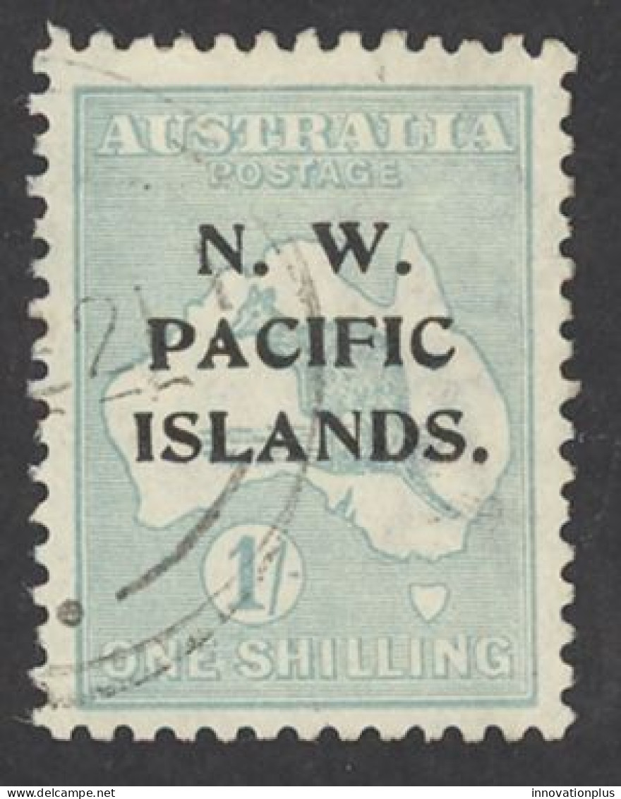 North West Pacific Islands Sc# 34 Used 1918 1sh Overprints Definitives - Altri