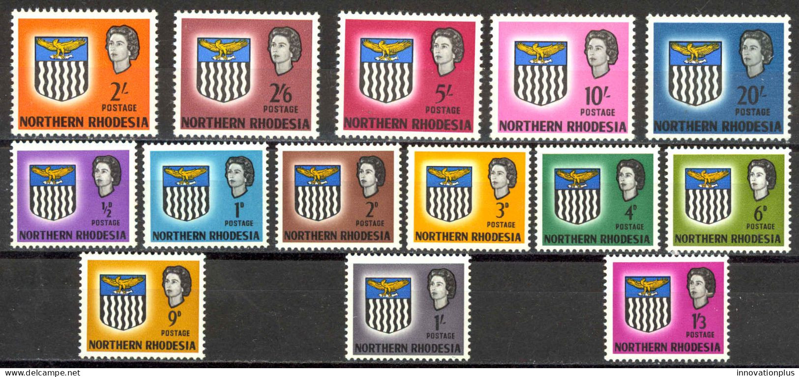 Northern Rhodesia Sc# 75-88 MNH 1963 Coat Of Arms - Rhodésie Du Nord (...-1963)