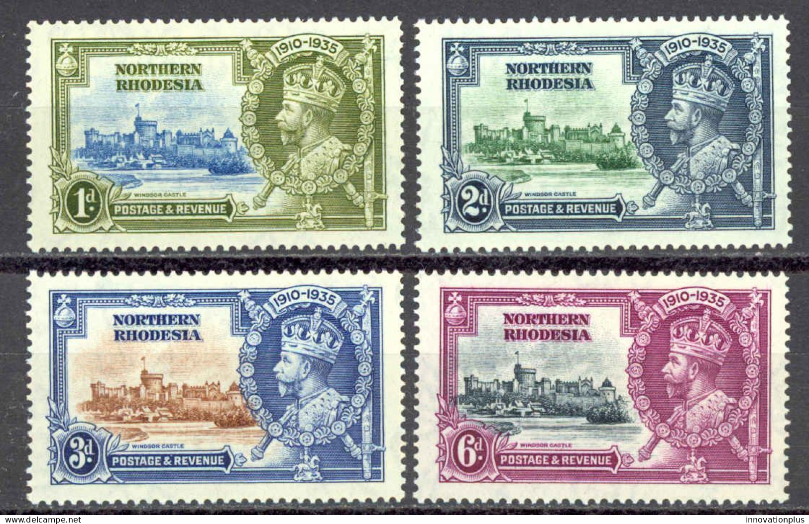 Northern Rhodesia Sc# 18-21 MH 1935 Silver Jubilee Issue - Northern Rhodesia (...-1963)