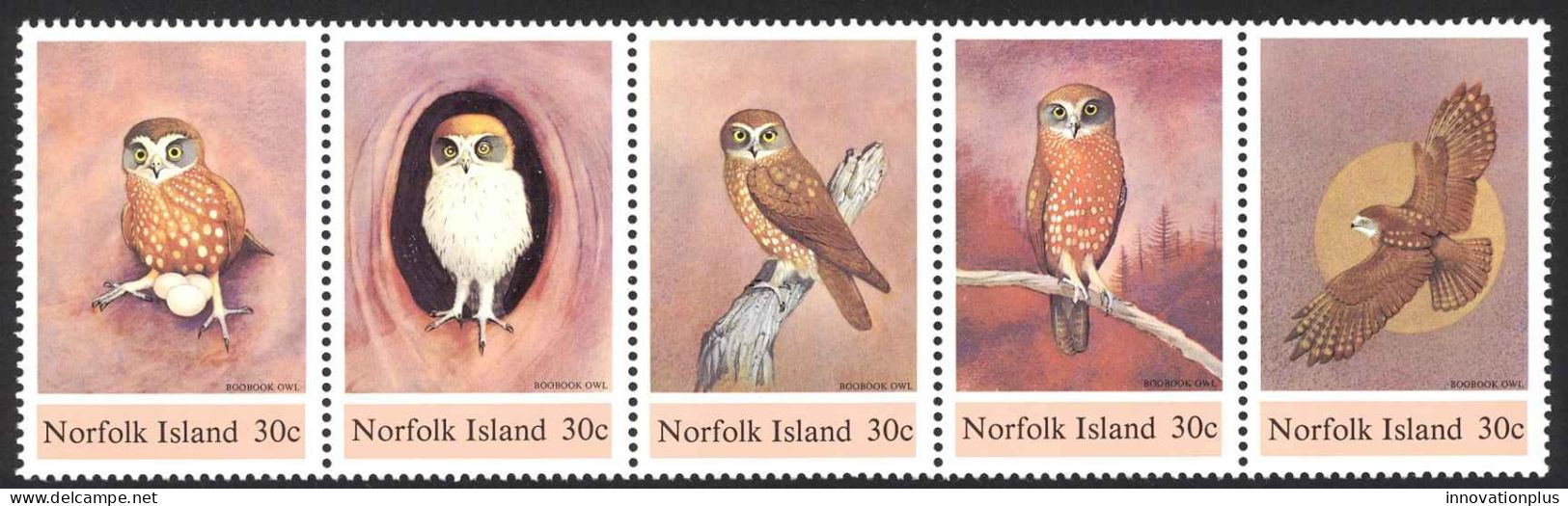 Norfolk Island Sc# 343 MNH 1984 Boobook Owl - Ile Norfolk