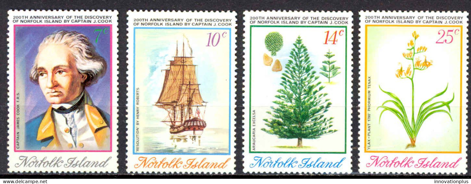 Norfolk Island Sc# 175-178 MNH 1974 Captain Cook - Ile Norfolk