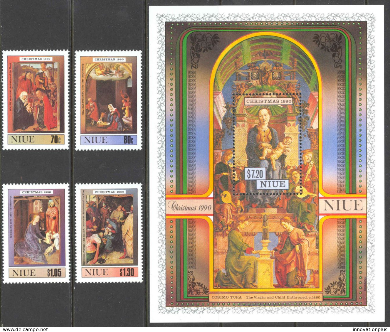 Niue Sc# 589-593 MNH 1990 Christmas - Niue