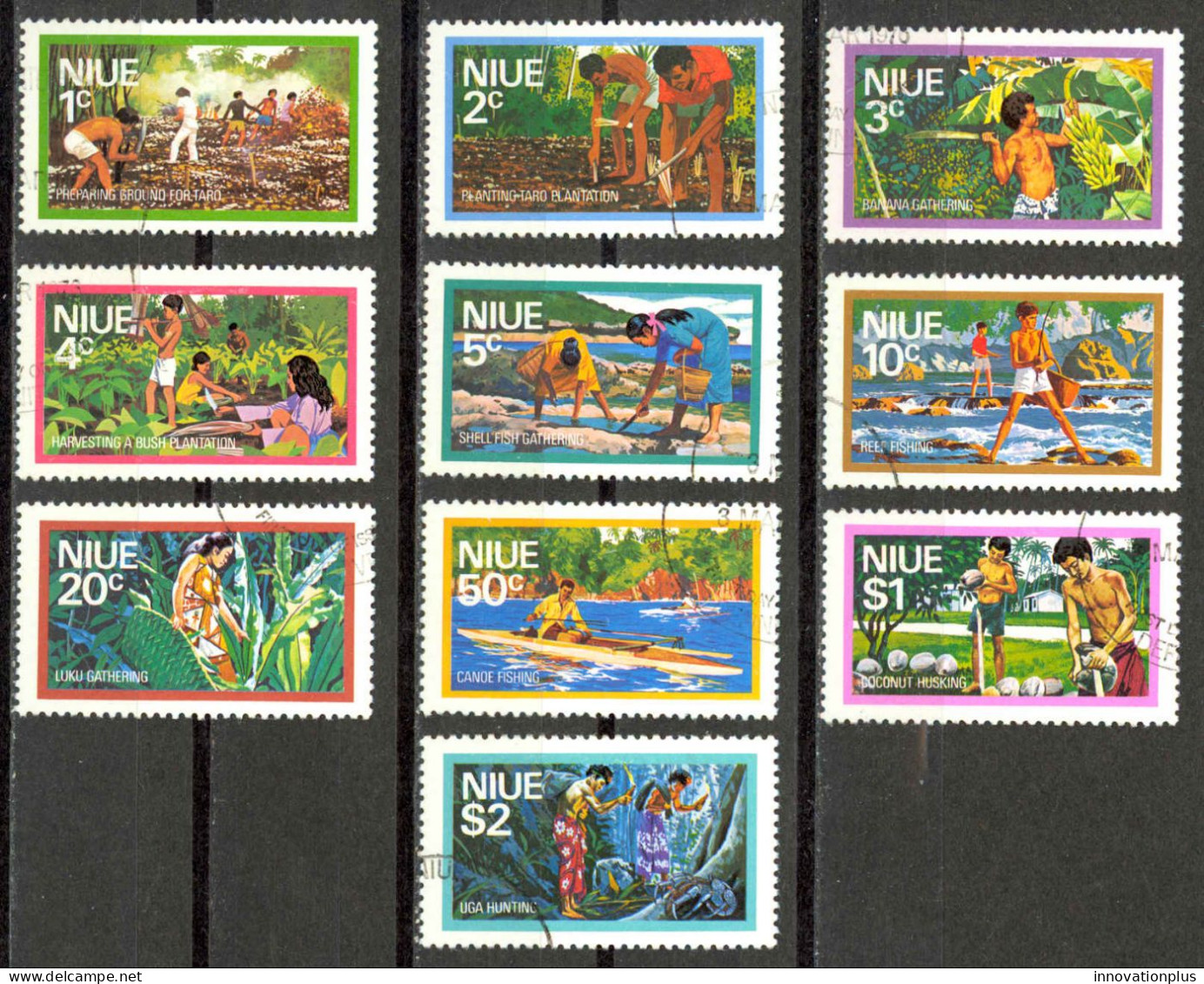 Niue Sc# 179-188 Used 1976 Definitives - Niue