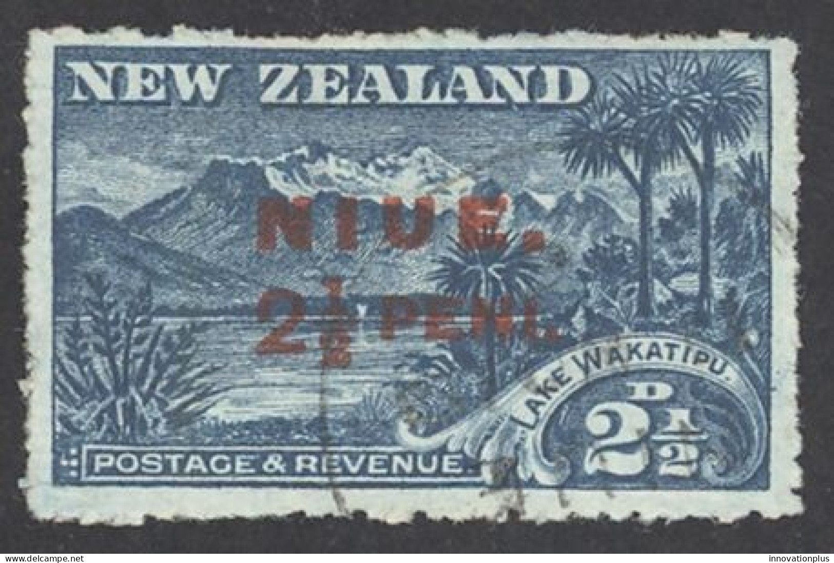Niue Sc# 18 Used 1915 2½p Surcharged Overprint - Niue