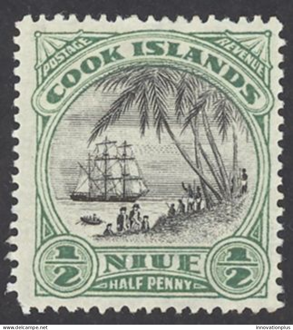 Niue Sc# 53 MH 1932 ½p Landing Of Captain Cook - Niue