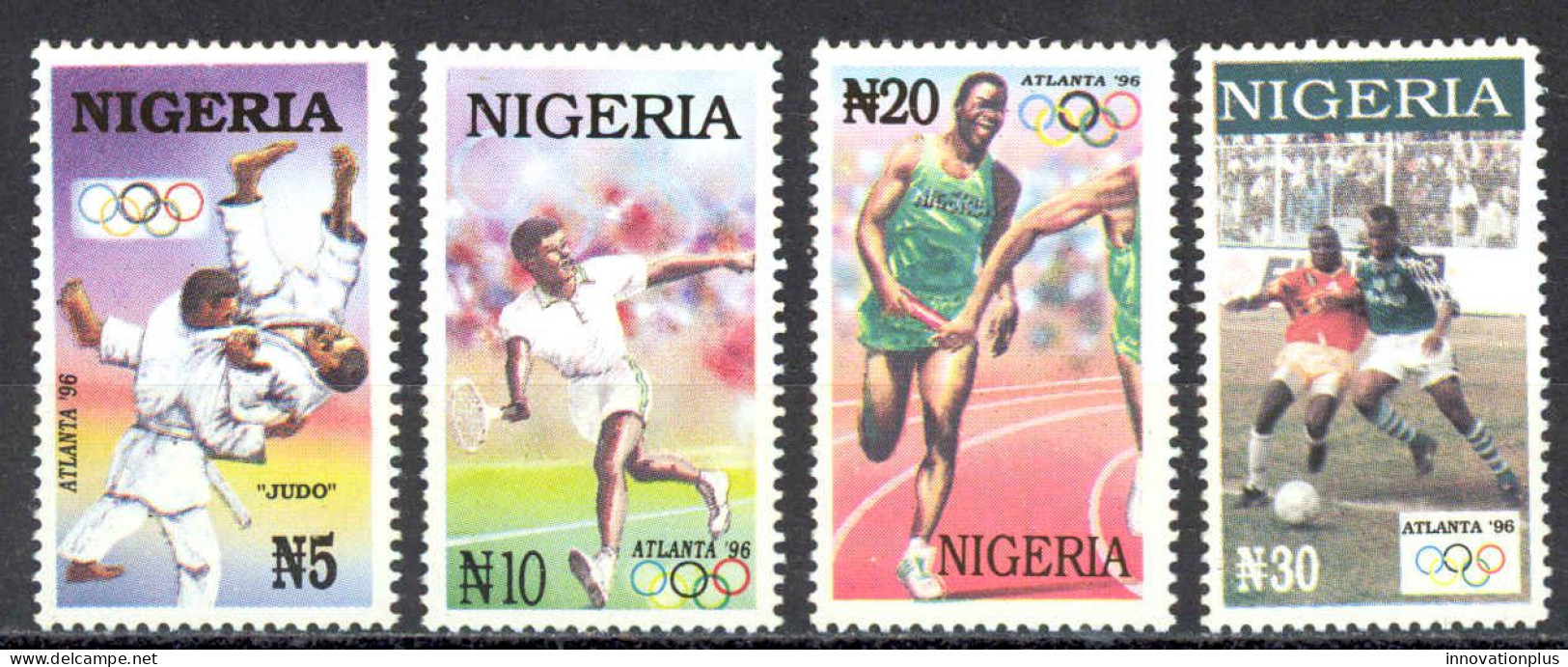 Nigeria Sc# 671-674 MNH 1996 Summer Olympics - Nigeria (1961-...)