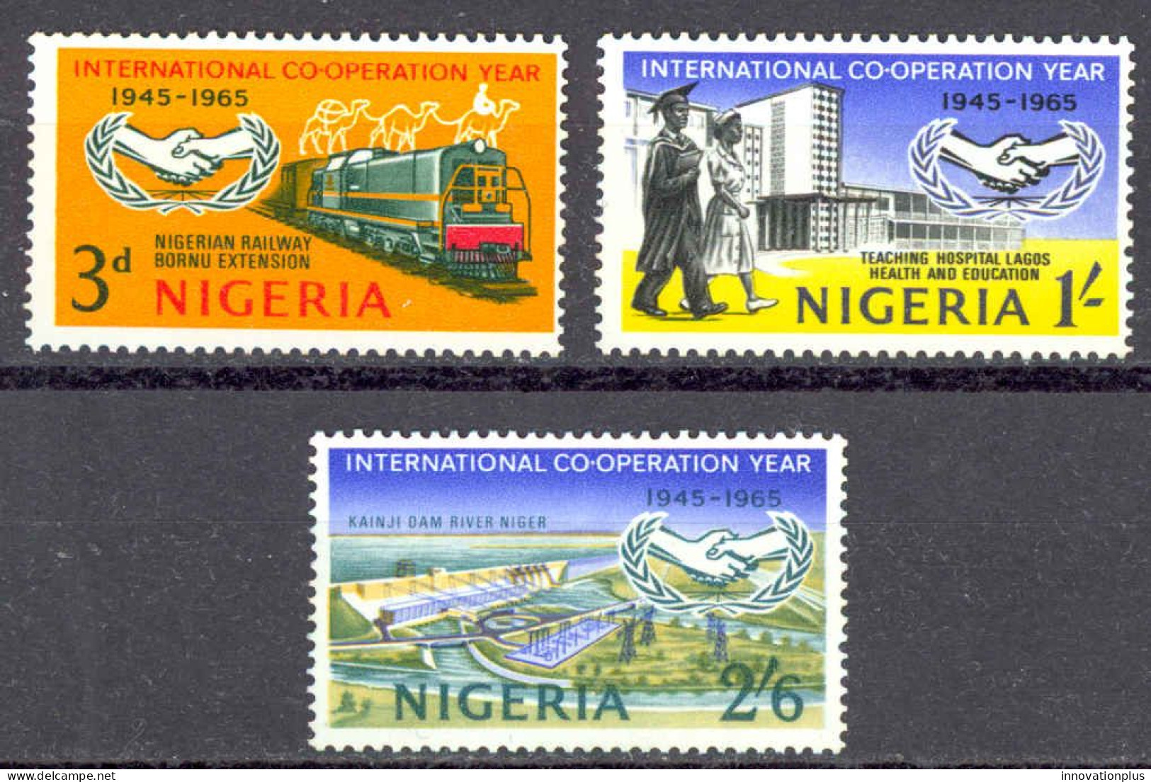 Nigeria Sc# 178-180 MNH 1965 Definitives - Nigeria (1961-...)