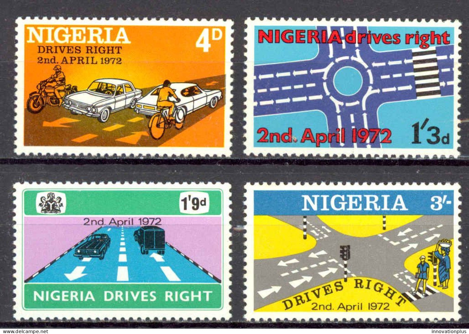 Nigeria Sc# 280-283 MNH 1972 Traffic - Nigeria (1961-...)