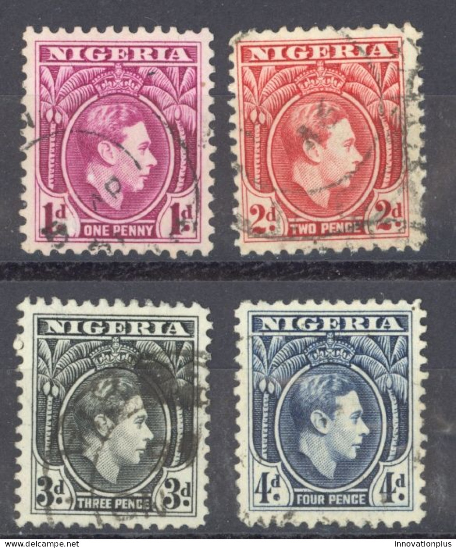 Nigeria Sc# 65-68 Used 1944 1p-4p KGV Definitives  - Nigeria (...-1960)