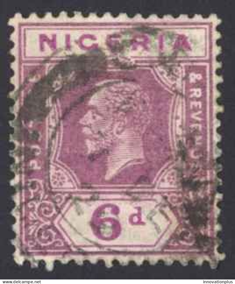 Nigeria Sc# 28 Used (a) 1921-1933 6p Dull Viol & Red Vio KGV  - Nigeria (...-1960)