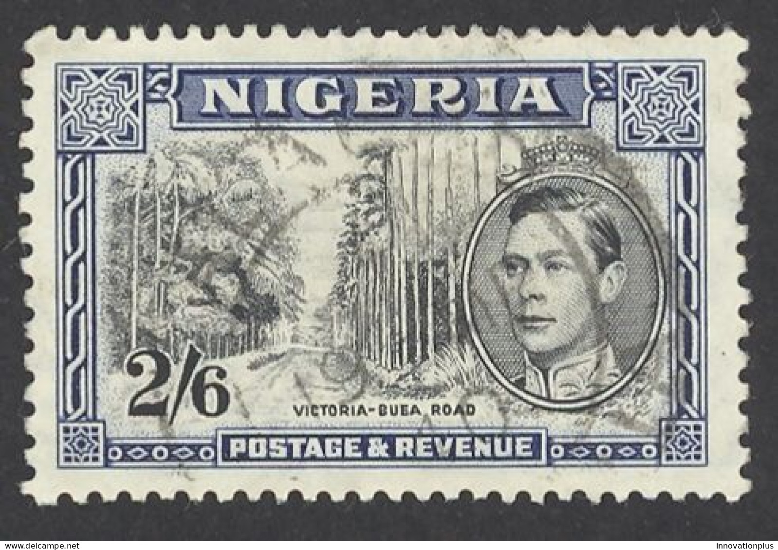 Nigeria Sc# 63c Used Perf 13X11½ 1938-1951 2sh6p King George VI - Nigeria (...-1960)