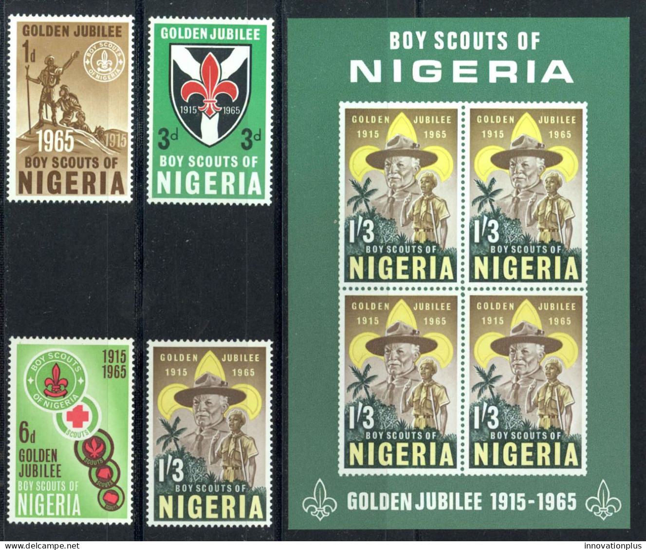 Nigeria Sc# 169-172a MNH 1965 Scouting - Nigeria (1961-...)