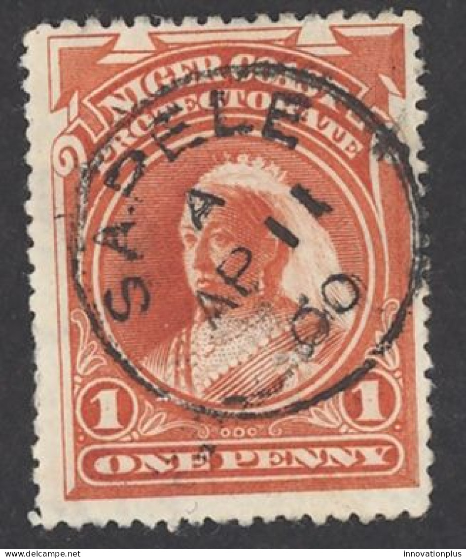 Niger Coast Protectorate Sc# 44 Used 1894 1p Queen Victoria - Nigeria (...-1960)