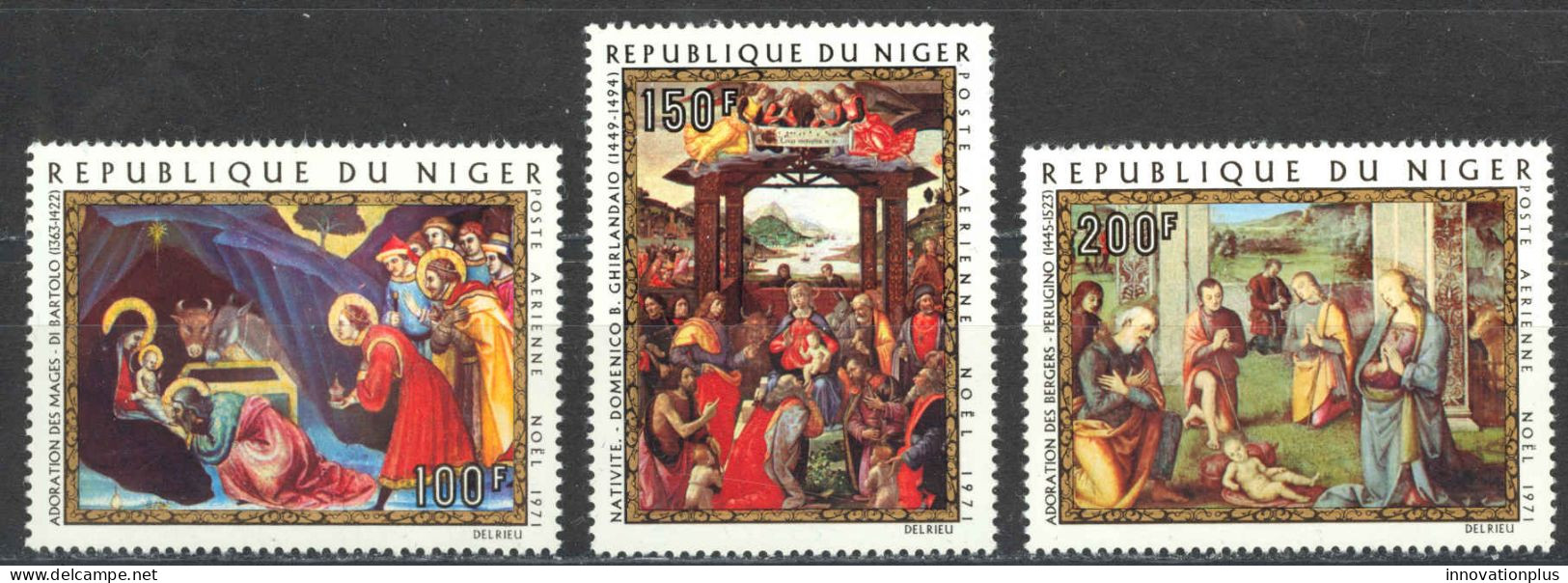 Niger Sc# C170-C172 MNH 1971 Christmas - Niger (1960-...)