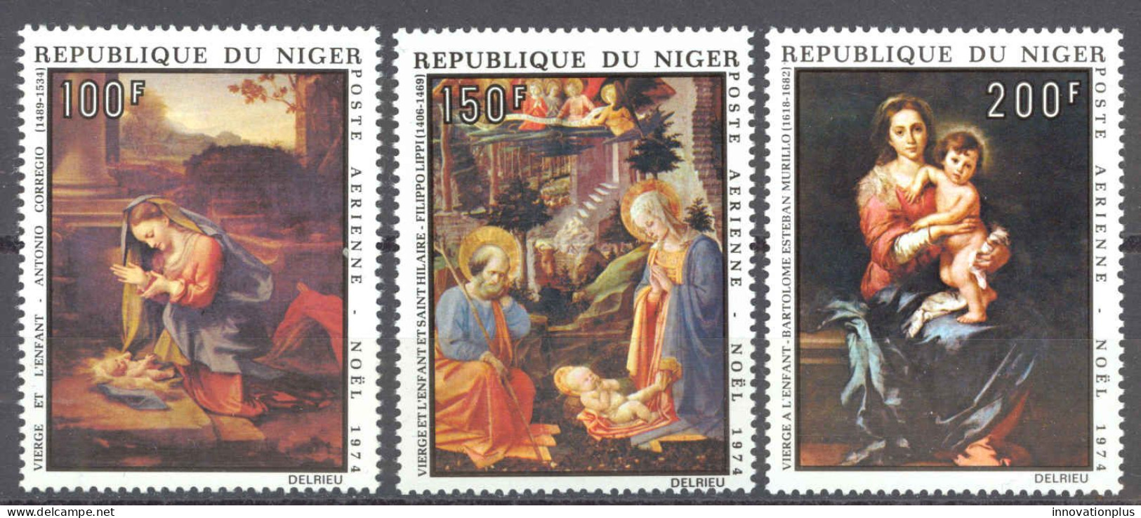 Niger Sc# C245-C247 MNH 1974 Christmas - Niger (1960-...)
