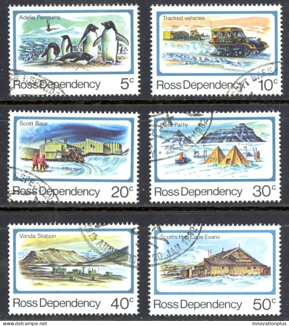 New Zealand Ross Dependency Sc# L15-L20 Used 1982 Scott Base 25th - Usados