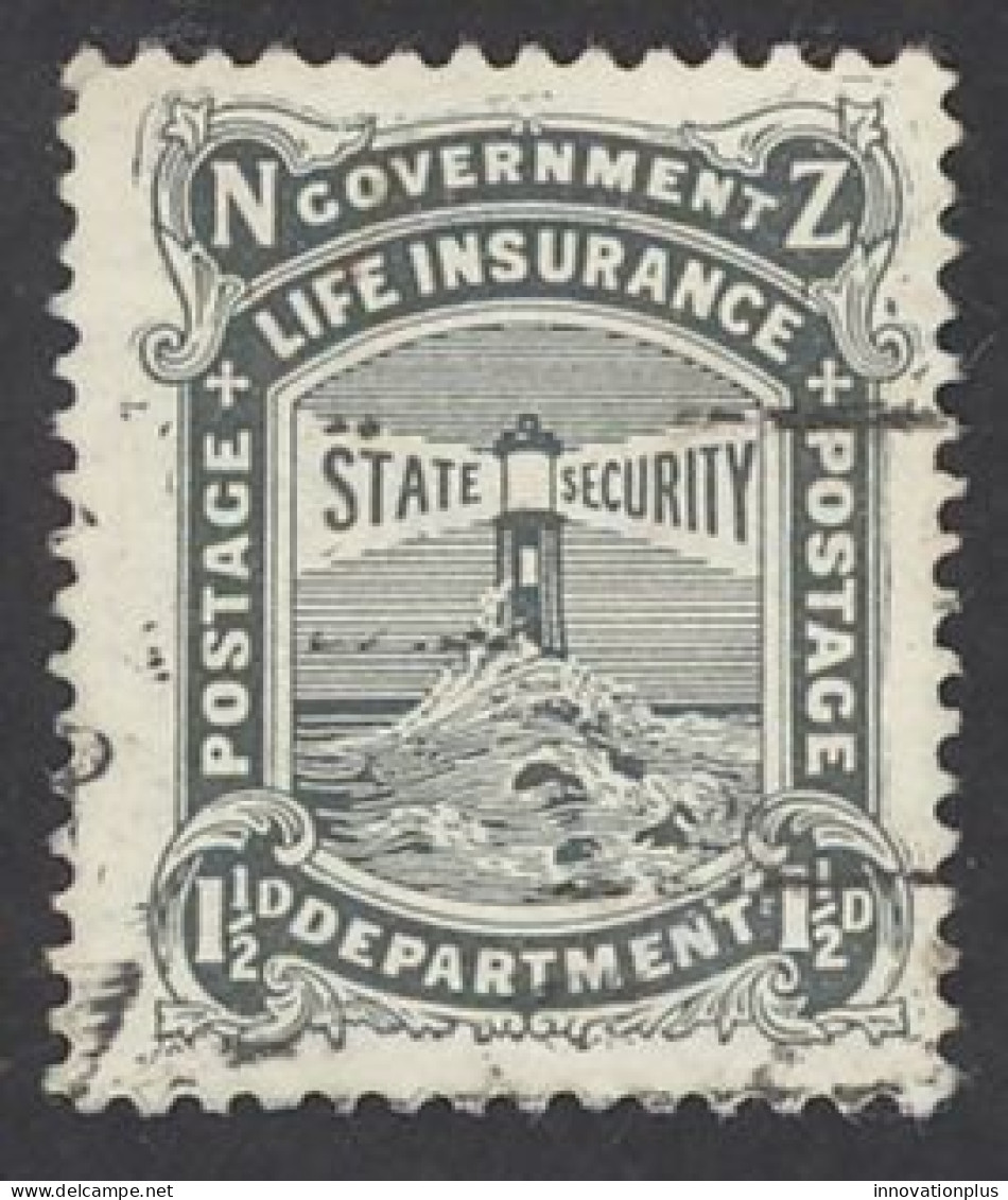 New Zealand Sc# OY15 Used 1917 1½p Life Insurance  - Used Stamps