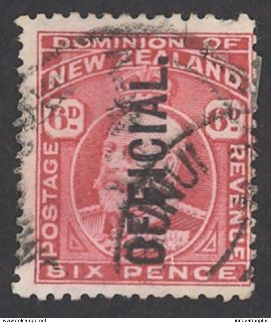 New Zealand Sc# O36 Used 1910 6p Official - Officials