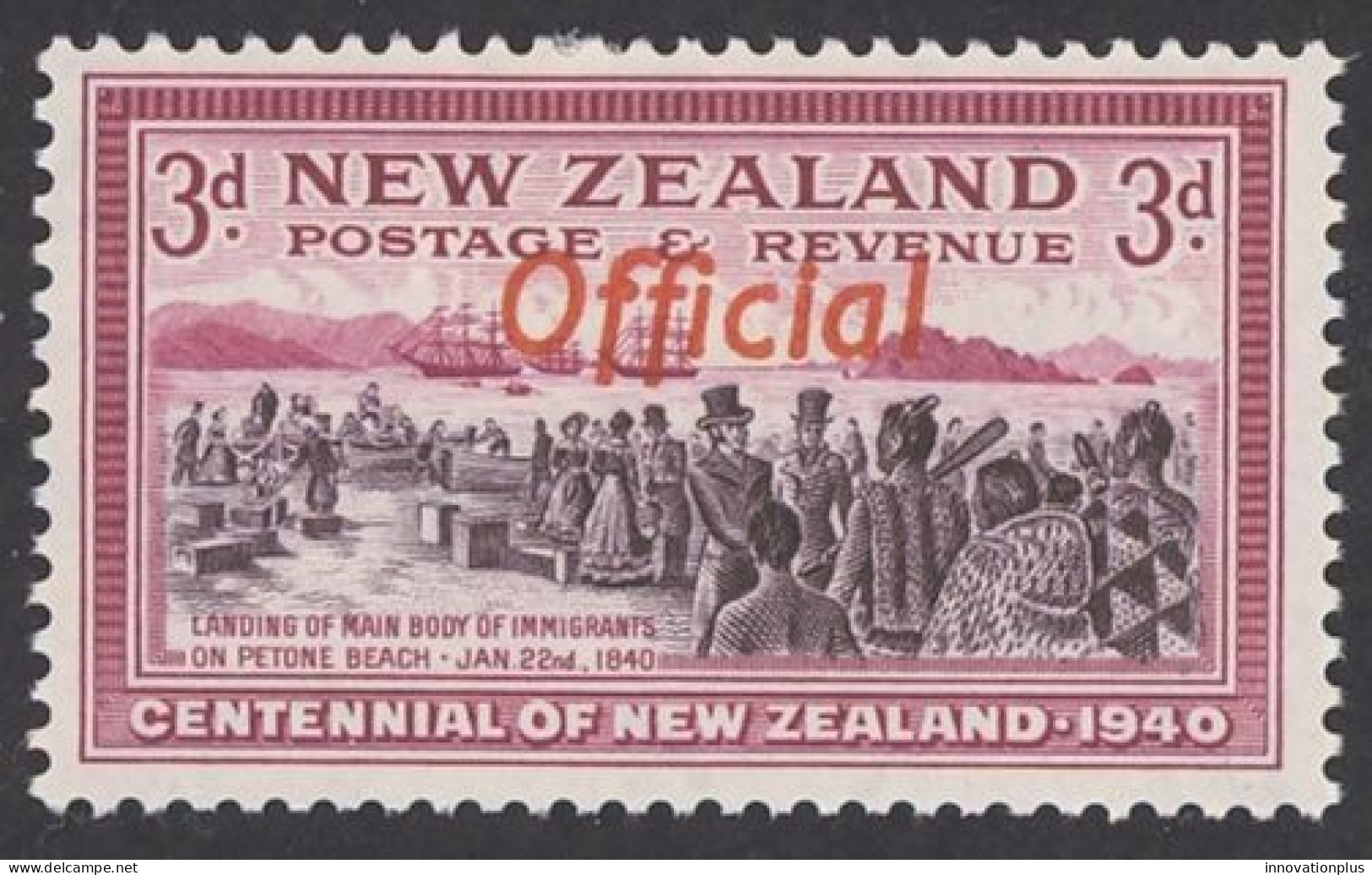 New Zealand Sc# O81 MH (a) 1940 3p Official - Officials