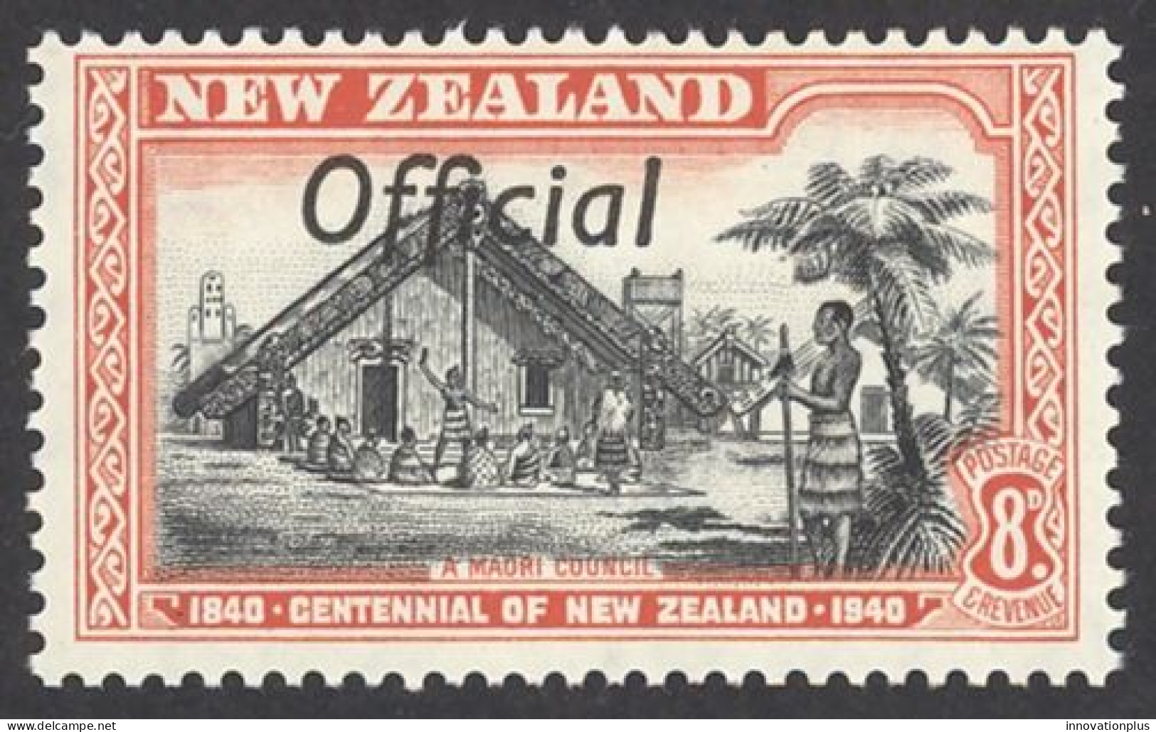 New Zealand Sc# O84 MH (a) 1940 8p Official - Dienstmarken