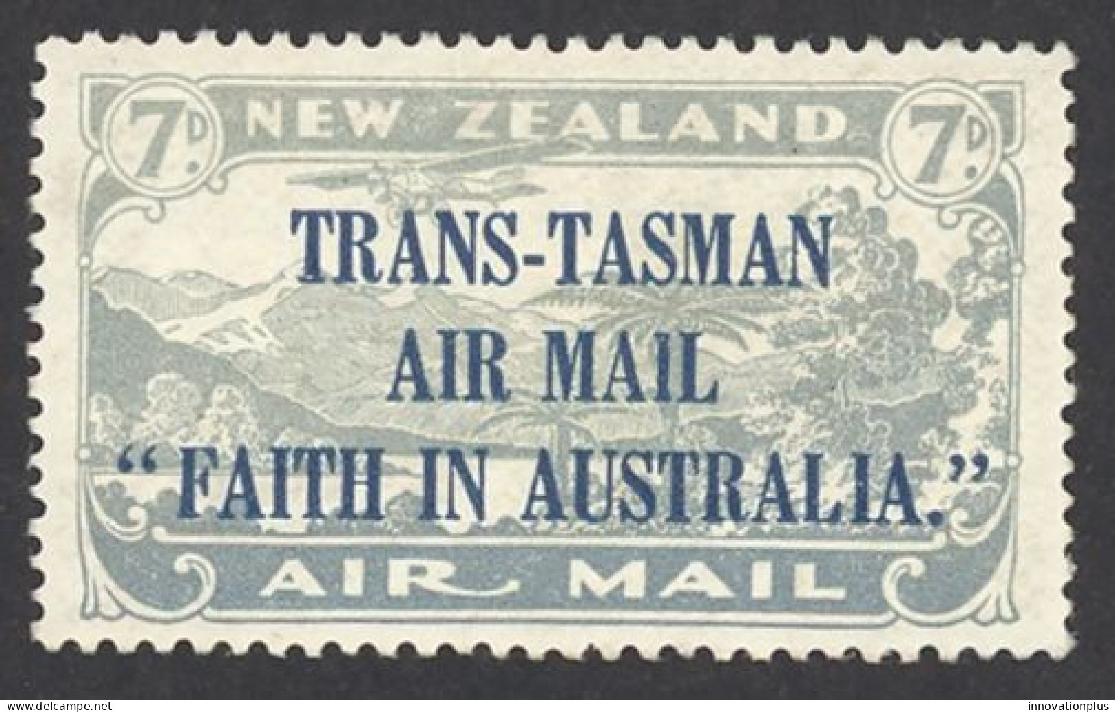 New Zealand Sc# C5 MH 1934 7p Air Post - Poste Aérienne