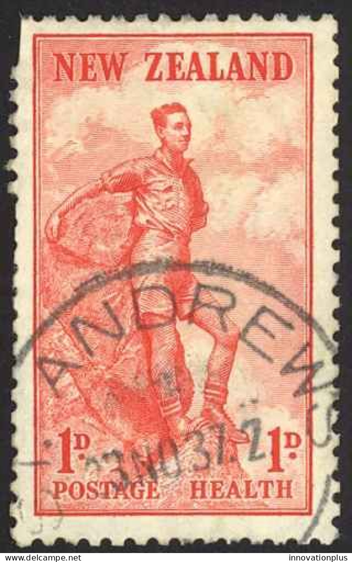 New Zealand Sc# B12 SG# 602 Used (a) 1937 Hiker - Used Stamps
