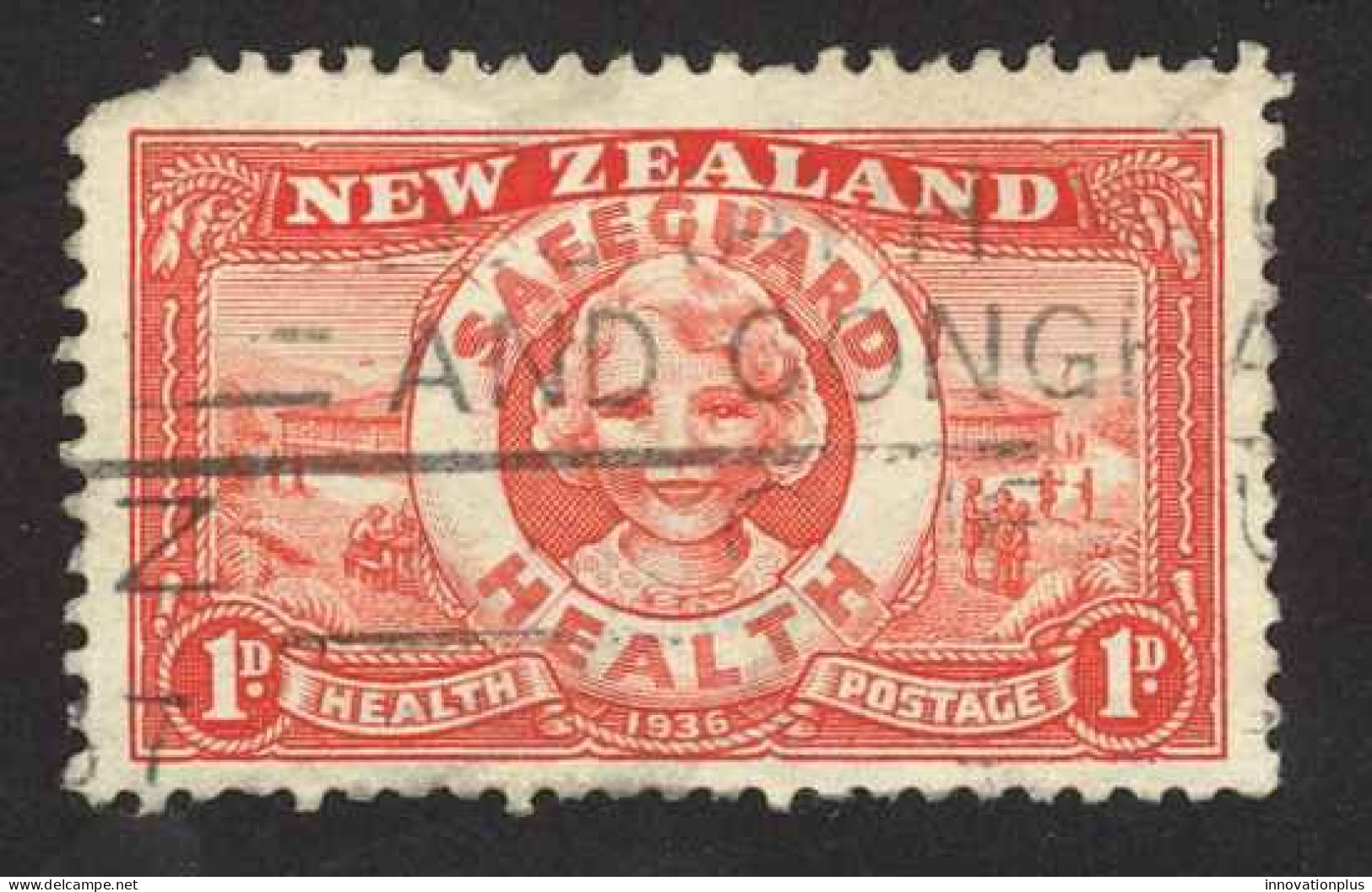 New Zealand Sc# B11 SG# 598 Used (a) 1936 Smiling Girl - Usati