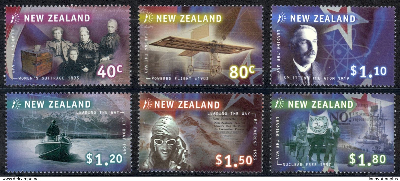 New Zealand Sc# 1622-1627 MNH 1999 Leaders - Ungebraucht