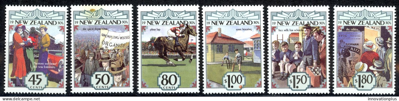 New Zealand Sc# 1145-1150 MNH 1993 The 1930's - Ongebruikt