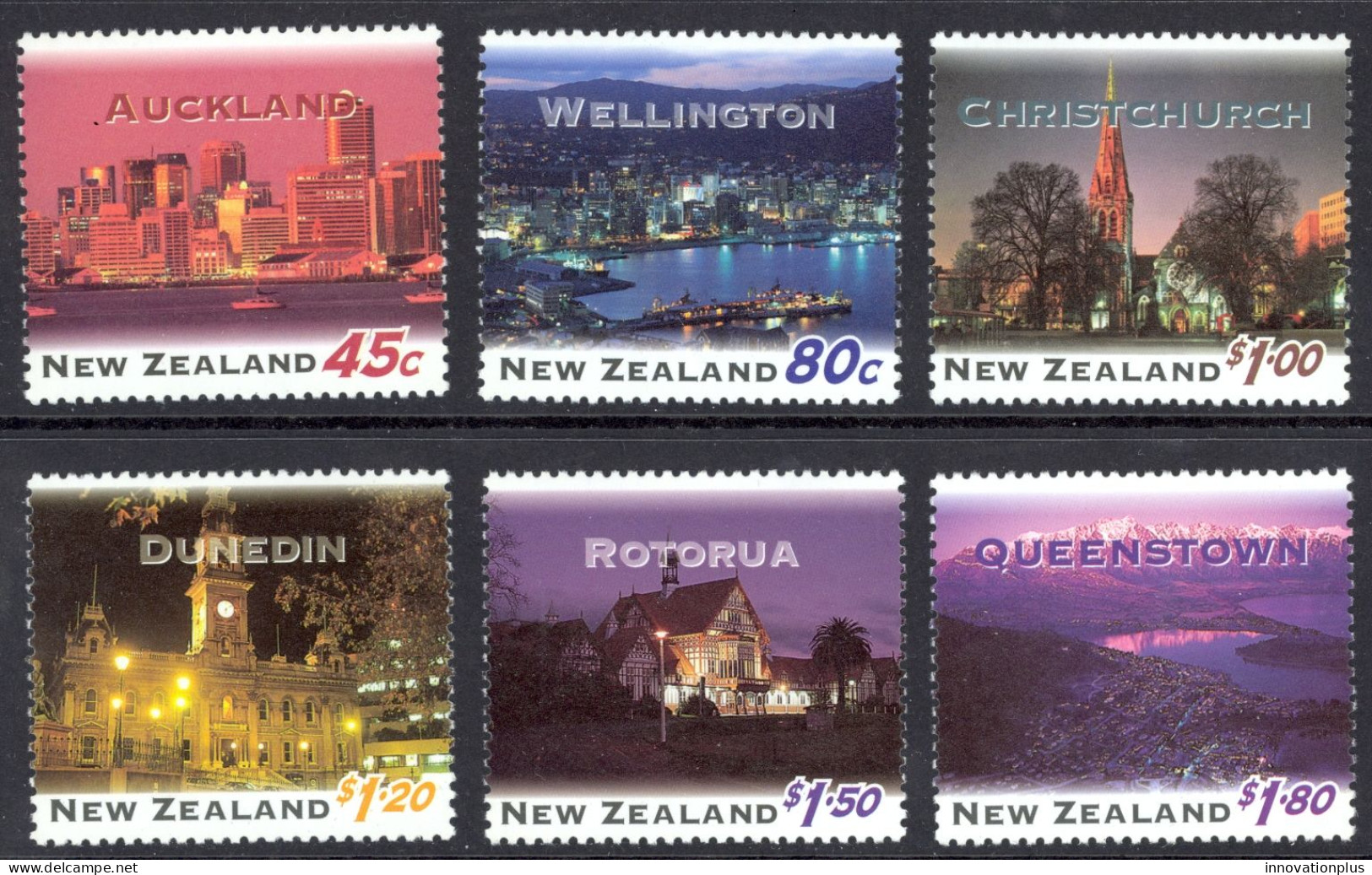 New Zealand Sc# 1249-1254 MNH 1995 Night Views - Neufs