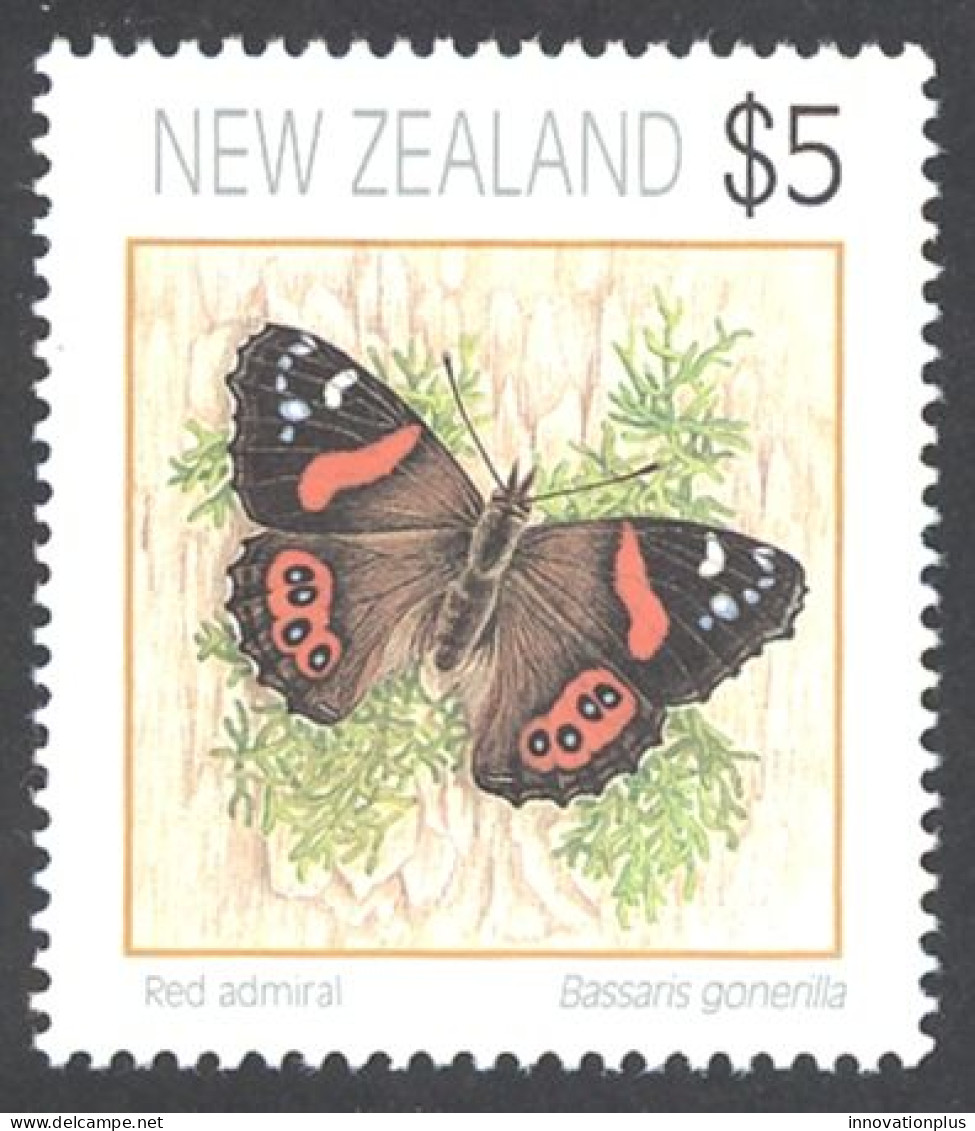 New Zealand Sc# 1079 MNH 1991-2008 $5 Butterflies - Ungebraucht