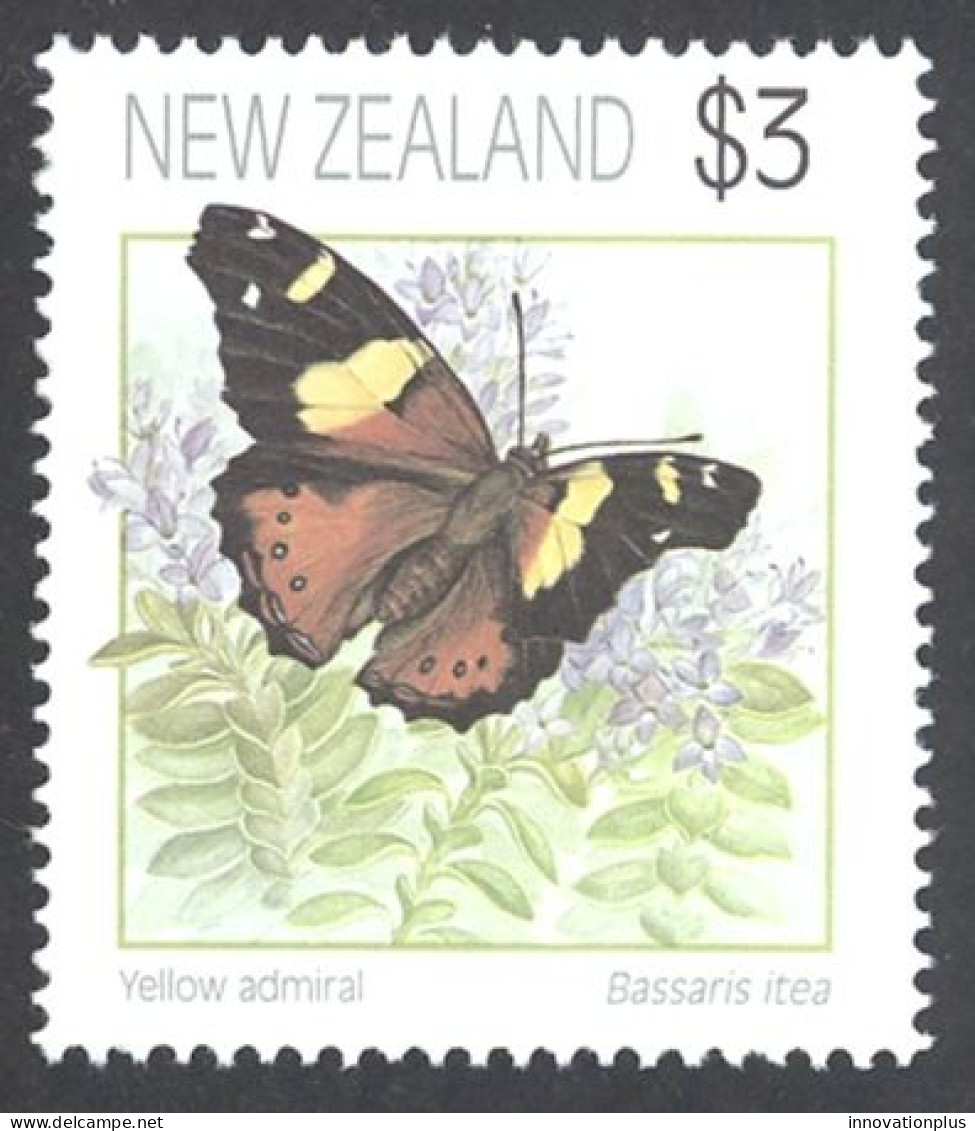New Zealand Sc# 1077 MNH 1991-2008 $3 Butterflies - Ongebruikt