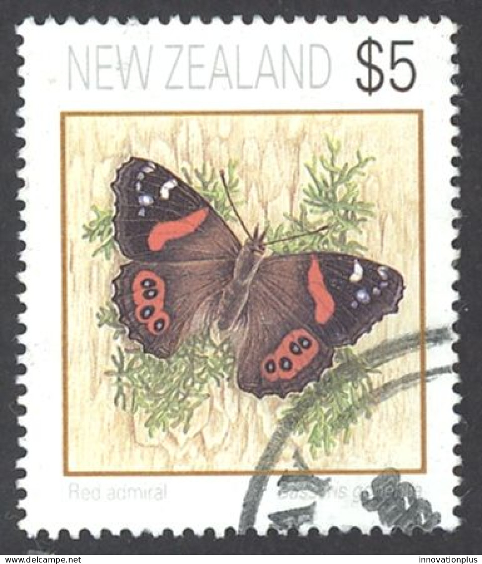 New Zealand Sc# 1079 Used 1991-2008 $5 Butterflies - Ongebruikt