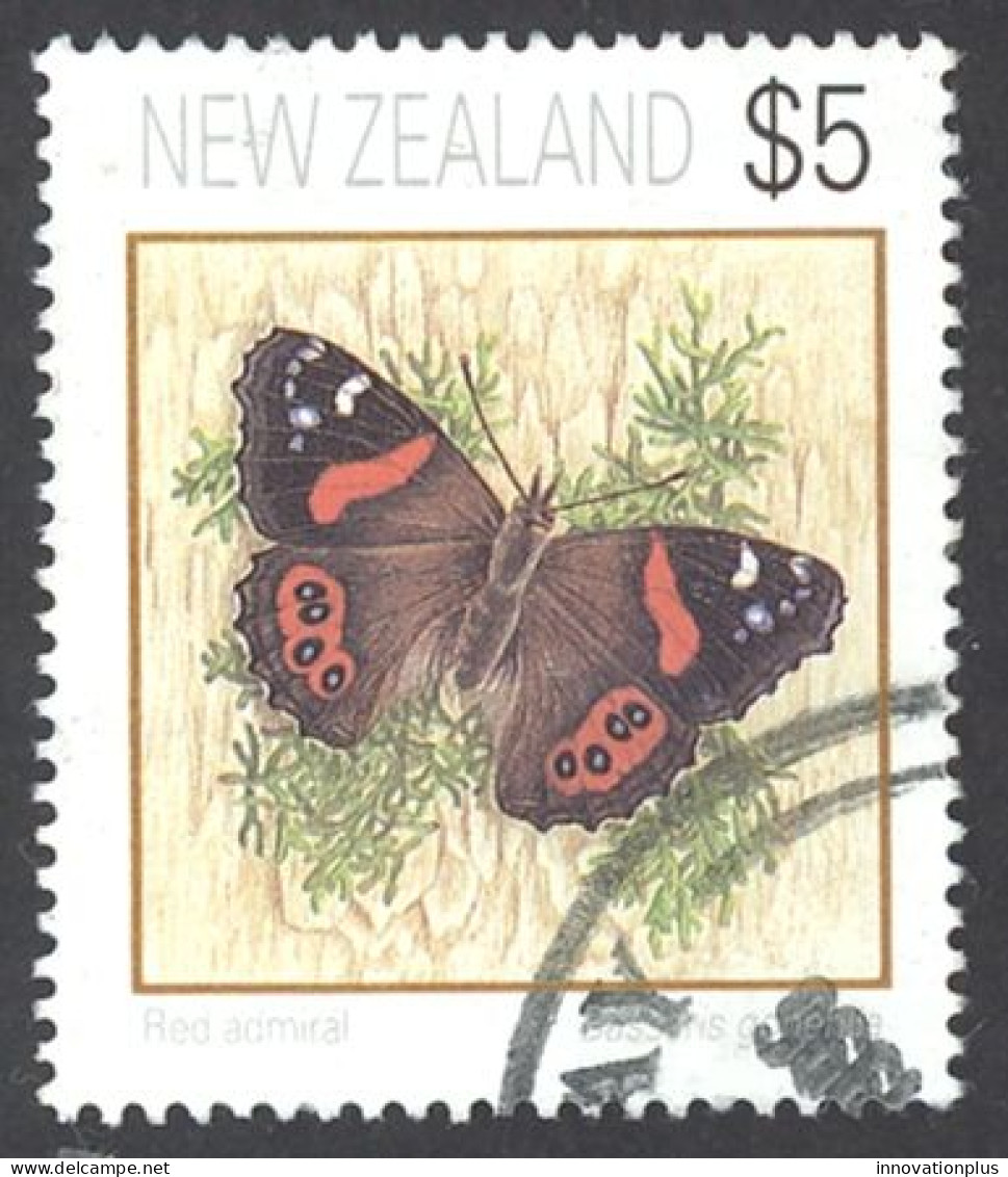 New Zealand Sc# 1079 Used 1991-2008 $5 Butterflies - Neufs