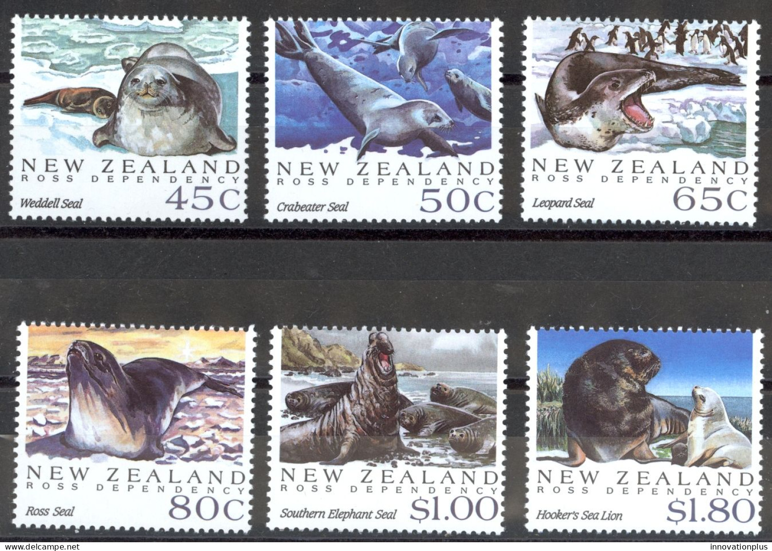 New Zealand Sc# 1094-1099 MNH 1992 Antarctic Seals - Ongebruikt